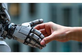 Humanoid robot collaborating with a human