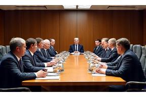 International delegates at a negotiation table